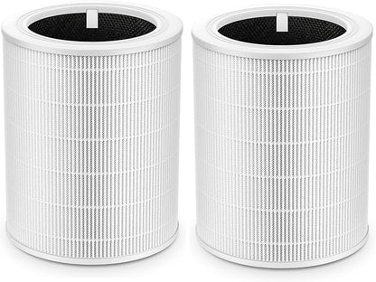 Core 600S-P Pet Replacement Filter Core 600S Filter Compatible with LEVOIT Core 600S & Core 600S-P Air Purifier, Supports Core600S-RF, 2 Pack White