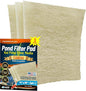 Aquatic Experts Beige COARSE Pond Filter Pad - 1.25 inch Thick - Compatible with Savio Standard Skimmerfilter RS020 Filter Media Pad - Made in USA (14" x 18" - 3 Pack)