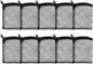 AQUANEAT 10pcs Aquarium Filter Media Bags, Fish Tank Coarse Mesh Bags with Plastic Zipper for Activated Carbon (3" x 4")