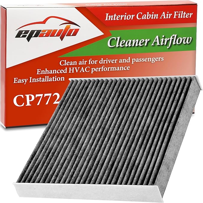 EPAuto CP772 (CF12772) Cabin Air Filter with Activated Carbon, Replacement for Ford Bronco, Bronco Sport, Escape, Explorer, Maverick, Mustang Mach-E, Ranger, Lincoln Aviator, Corsair – Fits 2020-2026