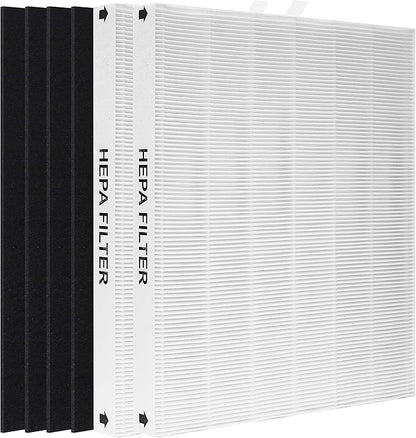 AP-1512HH True HEPA Replacement filter, Compatible with Coway Airmega AP-1512HH, AP-1512HH-FP, AP-1518R, AP-1519P, Item NO #3304899 (2 HEPA Filters + 4 Odor Pre-filters)