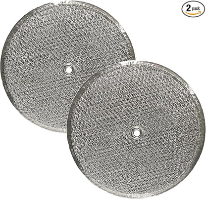 Air Filter Factory 9-1/2 Inches Round x 3/32 With Center Hole Flat Range Hood 12-Layer Aluminum Grease Filter 2-Pack