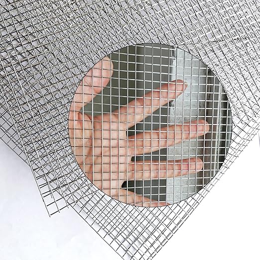 Upgraded 2PACK SS Wire Mesh, 4 Mesh Completely Welded, 12 X 24 in(310mm X 620mm), Stainless 304, Easy to Cut and Make Straight, Never Rust by Valchoose