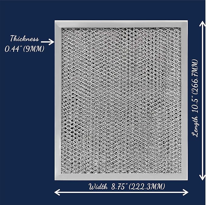 97007696 41F UPGRADED Range Hood filter 10.5 x 8.75 for Nutone Kitchen Exhaust Fan Filter Hood Filters for Broan Hood Filter Replacement Kitchen Exhaust Stove Fan Cover 10.5" x 8.75" 2 PACKS