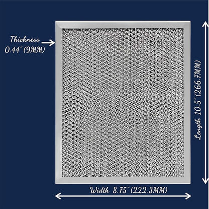 97007696 41F UPGRADED Range Hood filter 10.5 x 8.75 for Nutone Kitchen Exhaust Fan Filter Hood Filters for Broan Hood Filter Replacement Kitchen Exhaust Stove Fan Cover 10.5" x 8.75" 2 PACKS