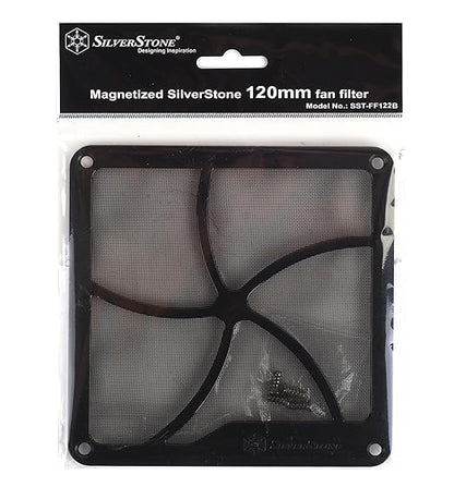 Silverstone Technology SST-FF122B 120mm Ultra Fine Fan Filter with Magnet Cooling 2-Pack