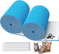 2 Rolls Air Filters 12x90, Cut to Size(100+Filters) MERV 8 Electrostatic Floor Vent Filter for Registers, RV, AC, Ceiling, Grilles and Wall HVAC Furnace Vents, 48PCs Adhesive Hook