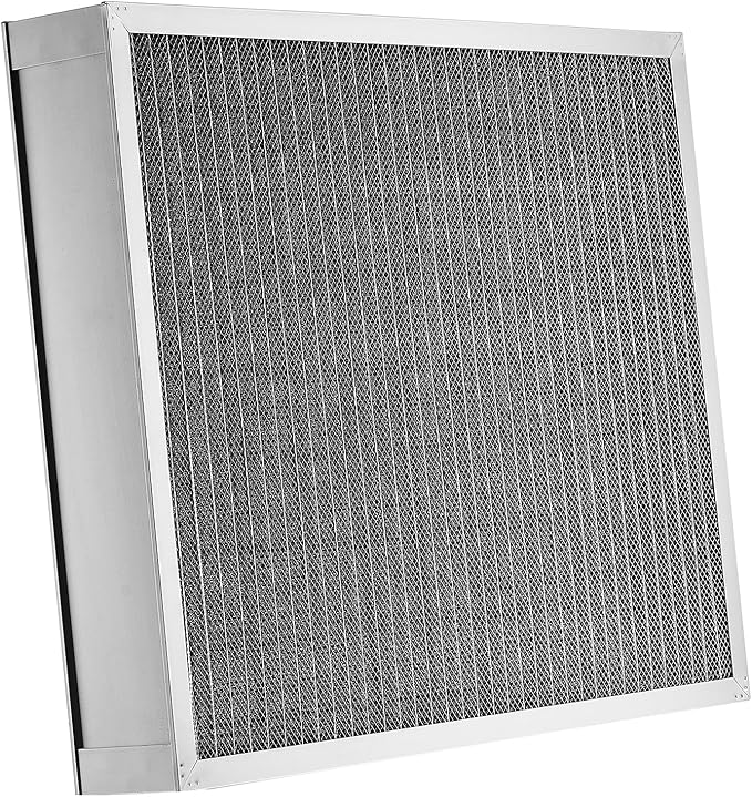 VEVOR 20x25x4 inch Electrostatic Air Filter, AC/HVAC Furnace Filter Washable & Reusable Aluminum, MERV 8 Long Lifetime, Home or Office (Actual Size: 19.37 x 24.37 x 3.58 in)