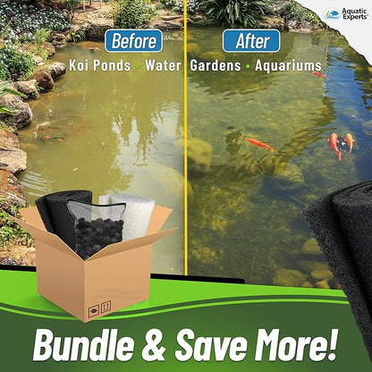 Aquatic Experts Bio Balls Filter Media Bulk, 1.5 Inch Large Bio Balls for Pond & Aquarium Filters, Pond Filter Media for Outdoor Ponds, (Bio Ball Bundle, 1.5 Inch)