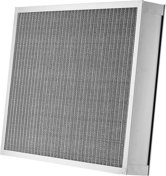 VEVOR 20x25x4 inch Electrostatic Air Filter, AC/HVAC Furnace Filter Washable & Reusable Aluminum, MERV 8 Long Lifetime, Home or Office (Actual Size: 19.37 x 24.37 x 3.58 in)