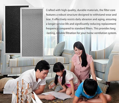 2-Pcs SV02300 Air Exchanger Filter 15-3/8 x 7-1/8 x 5/8 Inches Efficiency Premium Quality Air Filters for Improved Indoor Air Quality Home Ventilation System Replacement Filter