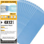 GCGOODS Reusable & Washable Air Vent Filters, 3 Layers for Indoor Grille Filtration, Reduce Dander, Dirt, Dust and Pollen, Floor Vent Filters, 15 Pcs 4" x 12", Blue