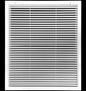 HVAC Premium 20" X 30" Aluminum Return Filter Grille for 1" Filter - Easy Airflow - Linear Bar Grilles [Outer Dimensions: 22.5"w X 32.5"h]