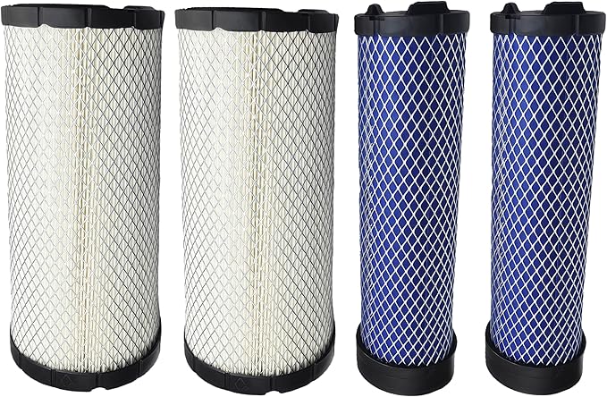2PCS Air Filters Set P828889-P829333 For Donaldson, Caterpillar Cat Backhoe, Wix, John Deere, Case and Baldwin 110-6326 110-6331 AT171853 AT171854 46562 46569 RS3544 RS3545 222421A1 222422A1