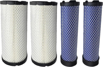 2PCS Air Filters Set P828889-P829333 For Donaldson, Caterpillar Cat Backhoe, Wix, John Deere, Case and Baldwin 110-6326 110-6331 AT171853 AT171854 46562 46569 RS3544 RS3545 222421A1 222422A1