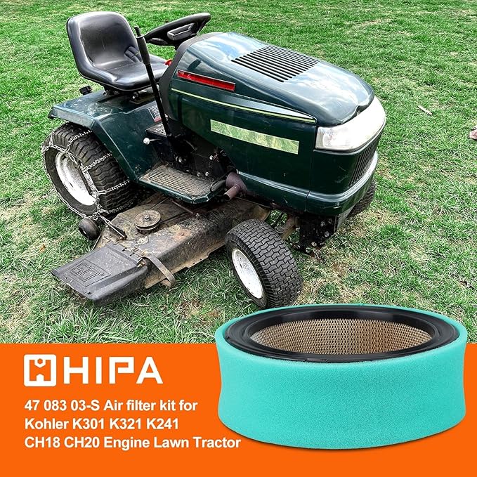 Hipa 47 083 03-S Air Filter for Kohler CH730-CH740 K301 K241 K321 K341 CH20 CH18-CH25 CV724-CV740 CV17-CV23 47 883 03-S1 Engines