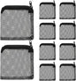 10Pcs Media Bags for Aquarium Fine Mesh Bag 4" x 4" with Plastic Zipper, Reusable Bag Mini Fish Tank Filter for Bio Activated Carbon Filterstones