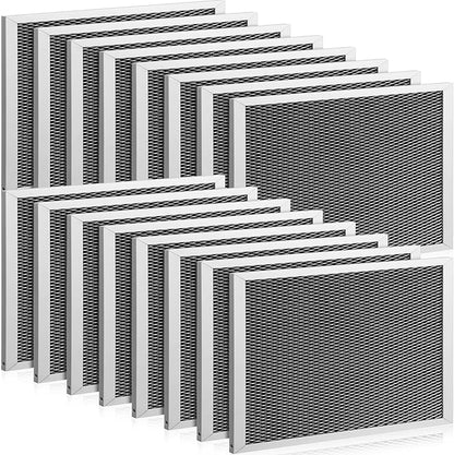 Baquler Range Hood Filter Compatible with Broan Nutone 97007696 Range Hood Replacement Filter Stove Vent Aluminum Mesh Charcoal for Kitchen Air(12 Pcs)