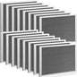 Baquler Range Hood Filter Compatible with Broan Nutone 97007696 Range Hood Replacement Filter Stove Vent Aluminum Mesh Charcoal for Kitchen Air(12 Pcs)