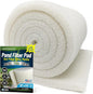 Classic Koi Pond Filter Pad FINE - White Bulk Roll Pond Filter Media, Ultra-Durable Pond Filters for Outdoor Ponds, Reusable Fish Pond Filter Material, USA, Aquatic Experts (3/4" - 1" x 12" x 72")