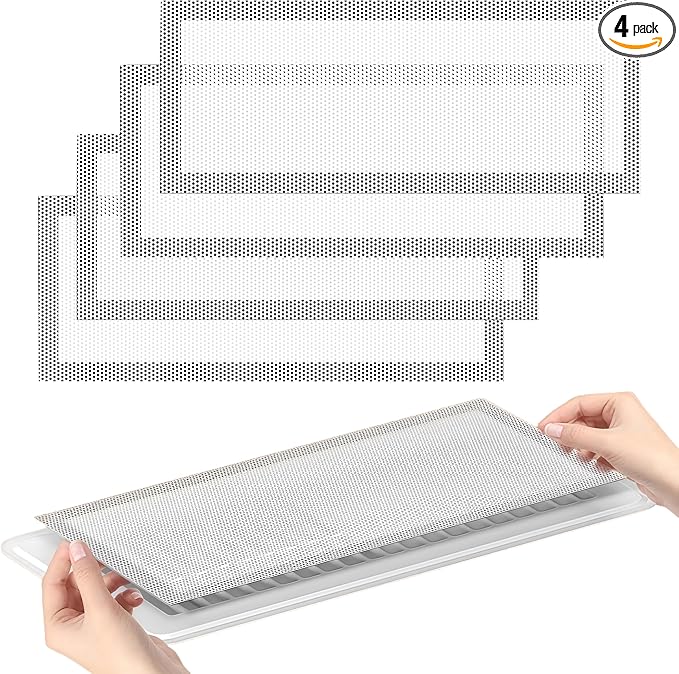 4 PCS White Magnetic Vent Covers -5"x11" Magnetic Air Vent Screen - for Floor/Wall/Ceiling Registers - Easy Install, Secure Fit - Durable(Fits Registers 5"to 6" Width x 11" to12.5"Length)