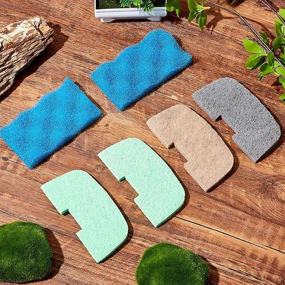 40 Pcs Aquarium Filters Set Compatible with 106/107 Replacement Filter Media Kit, Including Biological Sponge Foam, Ammonia/Phosphate/Nitrite Remover