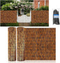 Fence Privacy Screen Natural Reed Fencing Decorative Fence for Backyard Garden Patio Pool Apartment Balcony Outdoor Wall Divider Privacy Screen