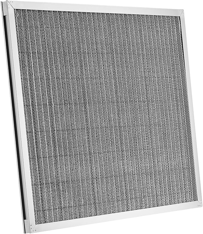 VEVOR 20x25x1 inch Electrostatic Air Filter, AC/HVAC Furnace Filter Washable & Reusable Aluminum, MERV 8 Long Lifetime, Home or Office (Actual Size: 19.75 x 24.65 x 0.82 in)