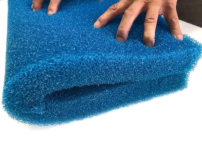 ViaAqua Aquarium Bio Sponge Filter Media Pad, 23.6" x 17" x 2", Open Cell Foam Cut-to-fit Matten Filter Fish Tank Sump Divider