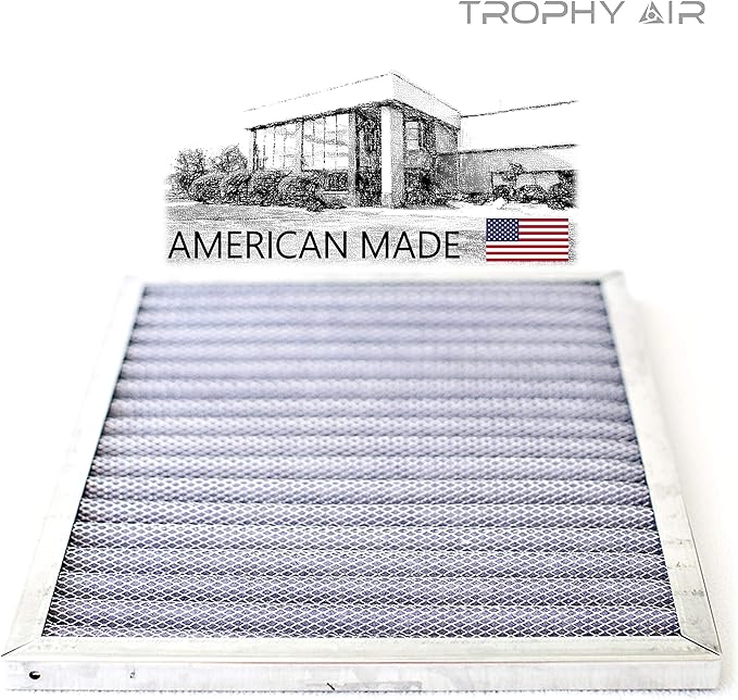 16x20x1 | Trophy Air | Merv 8 | Washable Furnace Filter | Lifetime HVAC & Furnace Air Filter | Washable Electrostatic | High Dust Holding Capacity | Premium Quality Aluminum