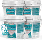 Non-Chlorine Spa Shock for Hot Tub, Chlorine-Free Shock Treatment for Hot Tubs, Spas and Swimming Pools, Quick Dissolving, Fast Acting Oxidizing Shock for Crystal Clear Water- 5lbs*4 Packs