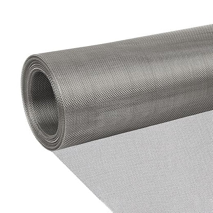 20mesh Stainless Steel Mesh Screen, 15.7"x78.7"(40x200cm) Metal Mesh Screen, 1mm Hole Woven Wire Mesh, No Rust and Easy to Cut for Air Vent, Window Screen, Cage, Filter Mesh DIY Projects