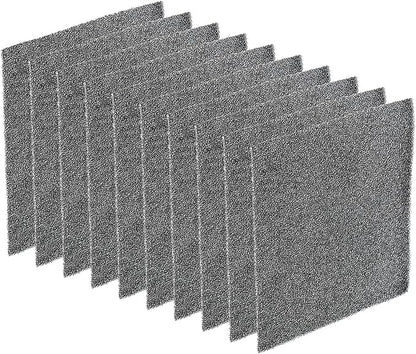 PATIKIL 120mm Filter Foam Sponges, 10 Pack Sponge Sheet Replacement Media Pad for Computer, Ventilator, Fan, Black