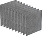 PATIKIL 120mm Filter Foam Sponges, 10 Pack Sponge Sheet Replacement Media Pad for Computer, Ventilator, Fan, Black