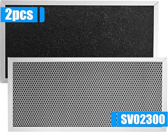 2-Pcs SV02300 Air Exchanger Filter 15-3/8 x 7-1/8 x 5/8 Inches Efficiency Premium Quality Air Filters for Improved Indoor Air Quality Home Ventilation System Replacement Filter