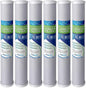 Standard Whole House Coconut Shell Carbon Block 5 Micron Water Filter 20” x 2.5” Fits 20” x 2.5” Housings. Remove Chlorine and Bad Odor. Compatible with C1-20, HX-CB-25-2010, F3WCB32 Pack of 6