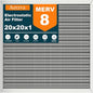 20x20x1 Reusable Air Filter, Washable, MERV 8, Permanent Electrostatic Air Filter, Lasts a Lifetime, Breathe Safely at Home or in the Office