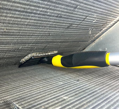 Coil Cleaning Fin Brush for AC Evaporator and Condenser Coils – HVAC Coil Cleaner | Stainless Steel Pins - Improve Efficiency, Prevent Ice Build-Up, Easy AC Maintenance