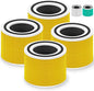 240 True HEPA 14 Pet Allergy Replacement Filter Compatible with Puroair 240, 3-in-1 True HEPA Filter Replacement, Grade True HP-14 with Activated Carbon Filter, 4 Pack, Yellow