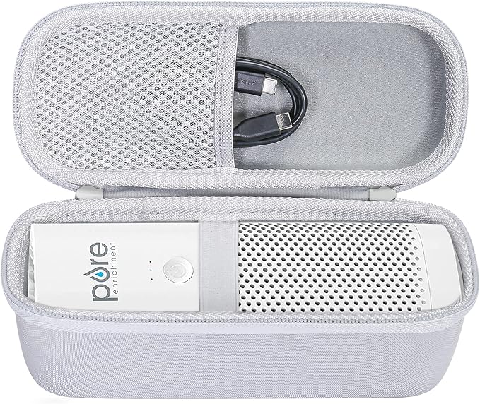 co2CREA Hard Case compatible with Pure Enrichment PureZone Mini Portable Air Purifier (White Case)