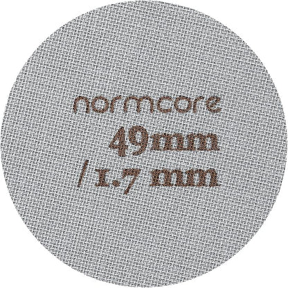 Normcore 49mm Puck Screen - Lower Shower Screen - Metal Coffee Reusable Filter for Espresso Portafilter Filter Basket 49mm - 1.7mm Thickness 150μm - 316 Stainless Steel