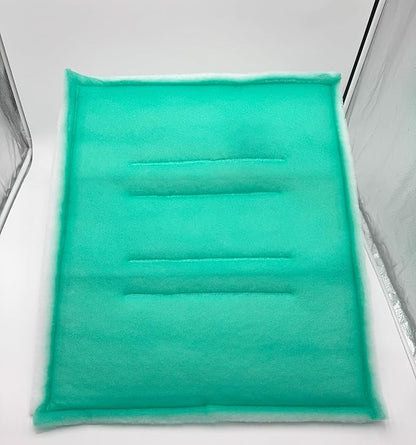 Paint Booth Intake Air Filter Panel, Crossdraft Spray Booth Filter Pad (20/case, 25" x 20")