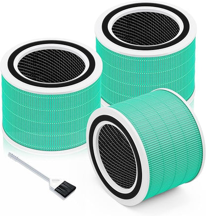 Funmit Core 200S Replacement Filter for LEVOIT Core 200S Smart WiFi Air Purifier, 3-in-1 H13 True HEPA Filter Replacement and High-Efficiency Activated Carbon, Part#Core 200S-RF, 3 Pack