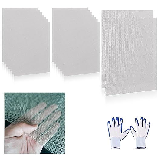 16 Pcs 13x9 (33cmx23cm) 40 Mesh 304 Stainless Steel Wire Mesh Sheet, Rustproof Metal Mesh Sheet Screen for DIY Crafts, Vent Covers, Garden Fencing, Window Protection & Industrial Filters