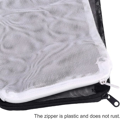 DEPEPE 10pcs 7.8 x 5.9 Inch Aquarium Filter Media Bags with Zipper for Activated Carbon, Biospheres, Ceramic Rings