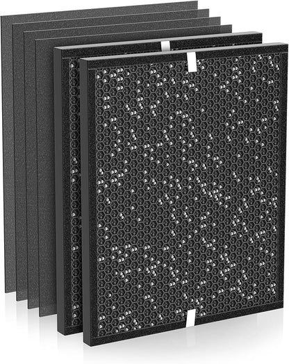 3000 Replacement Filter Compatible with Air Doctor AD3000 Version Air Purifier, Not for AD3500, 2 Carbon Filters & 4 PreFilters – Compare to Part #ADF3002 ADF3003