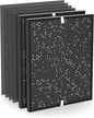 3000 Replacement Filter Compatible with Air Doctor AD3000 Version Air Purifier, Not for AD3500, 2 Carbon Filters & 4 PreFilters – Compare to Part #ADF3002 ADF3003