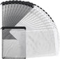 Grevosea 20 Pcs Aquarium Filter Media Bags, Fish Tank Coarse Mesh Bags 5.91 x 7.87 Inch Nylon Mesh Bag with Zipper for Activated Carbon Ceramic Rings Bio Balls Black & White