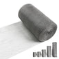 8" X 50 ft 304 Stainless Steel Mesh, Wire Mesh for Plants, Hole Fill Fabric Gap Blocker, Double Layer Metal Mesh Roll, Flexible Stretchy for Garden House and DIY (E-8" X 50 ft)