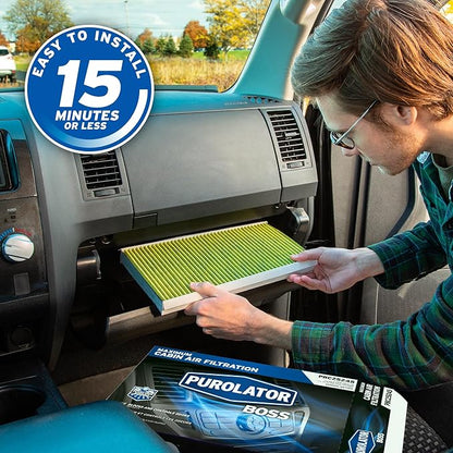 Purolator PBC36080 PurolatorBOSS Automotive Cabin Air Filter with Activated Carbon, Car & Truck Passenger Compartment OEM Filter Replacement for Honda CRV, Civic, HR-V, and more